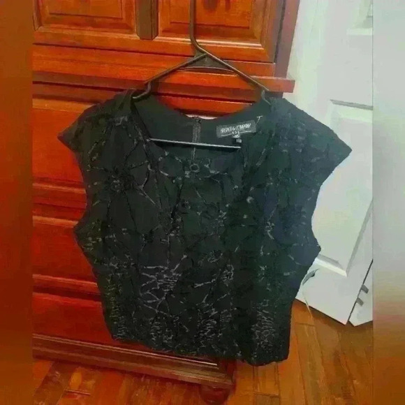 Kasper and Company blouse NWT size 14- black - Picture 1 of 5